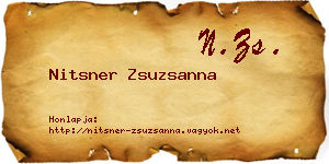 Nitsner Zsuzsanna névjegykártya